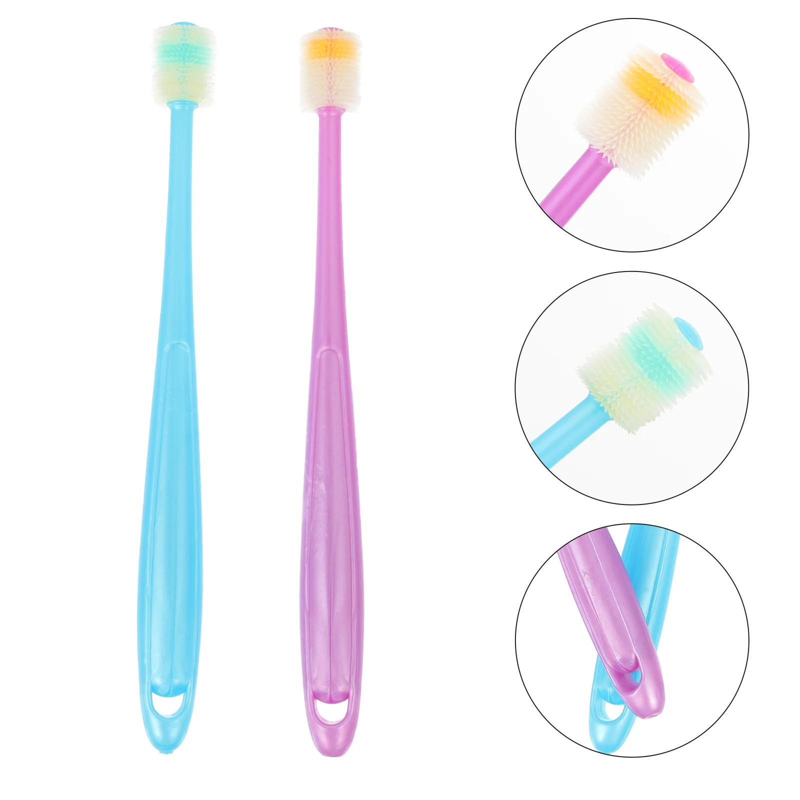 4 pçs cuidados escova de dentes do bebê criança criança escovas de dentes extra macio meninas lidar com pp silicone goma protetor infantil