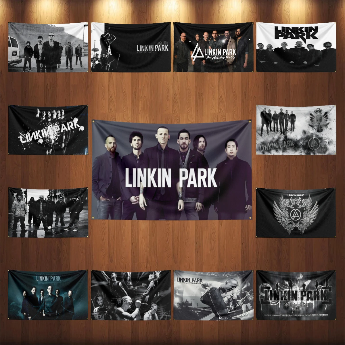 

Linkinpark Rock Music Flag Polyester Digital Printing park Banner Poster Tapestry For Home Decoration Decor Outdoor Indoor