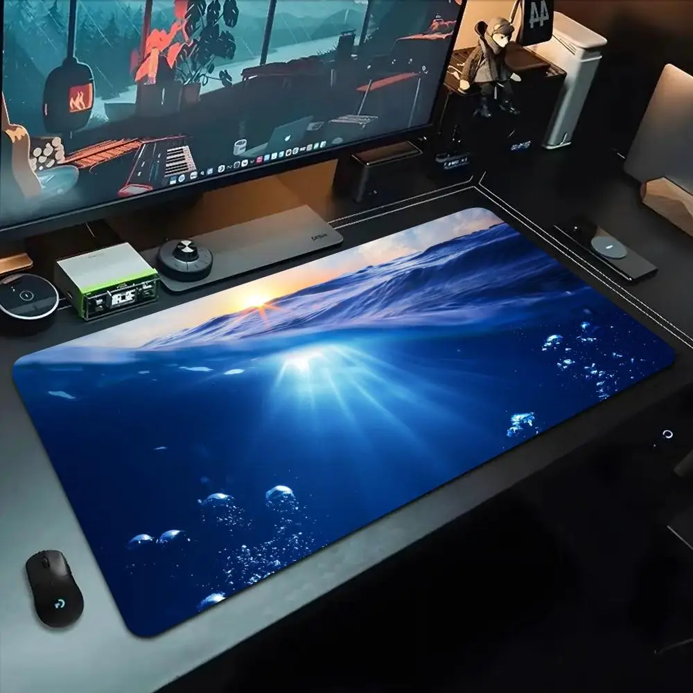 

ocean wallpaper Mouse Pad 500X1000 mm Large Gaming Mousepad Gamer XL Rubber Otaku Keyboard Pad Laptop Desk Mat