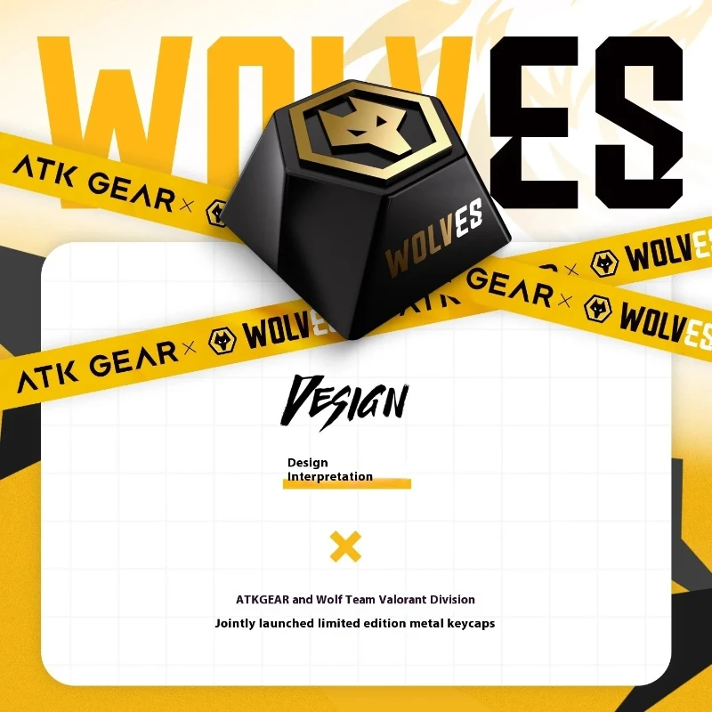 

ATK Wolf Team Joint Metal Keycaps ESC Keycaps Customization PC Game Accessories Keycap Gifts Custom ESC Keycap
