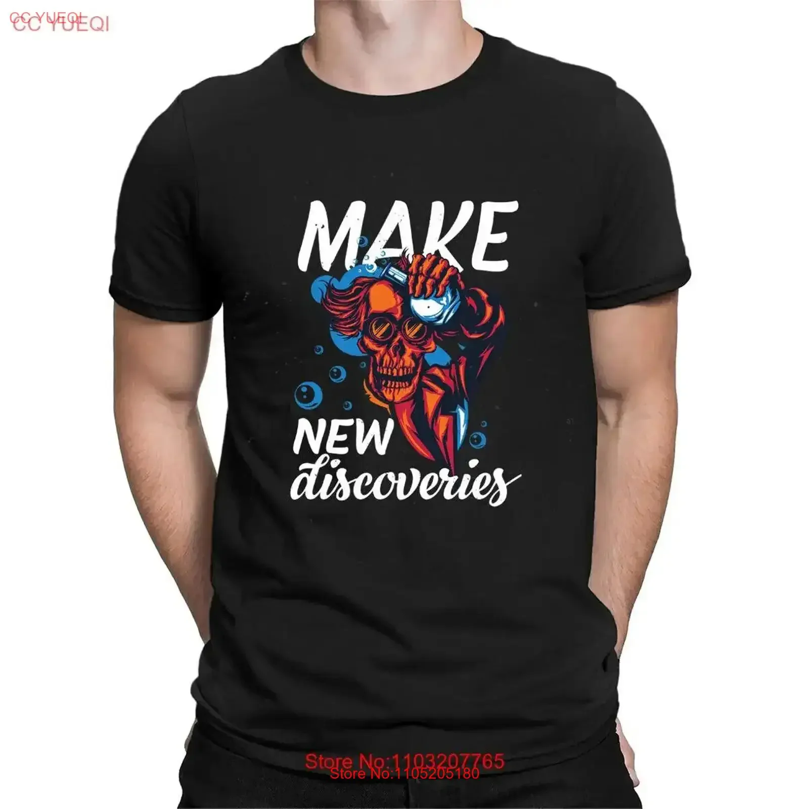 Make New Discoveries Bikers T Shirt For Men Funny Motorcycle  vintage Washed graphic Casual Stylish Soft Top For Everyday Wear