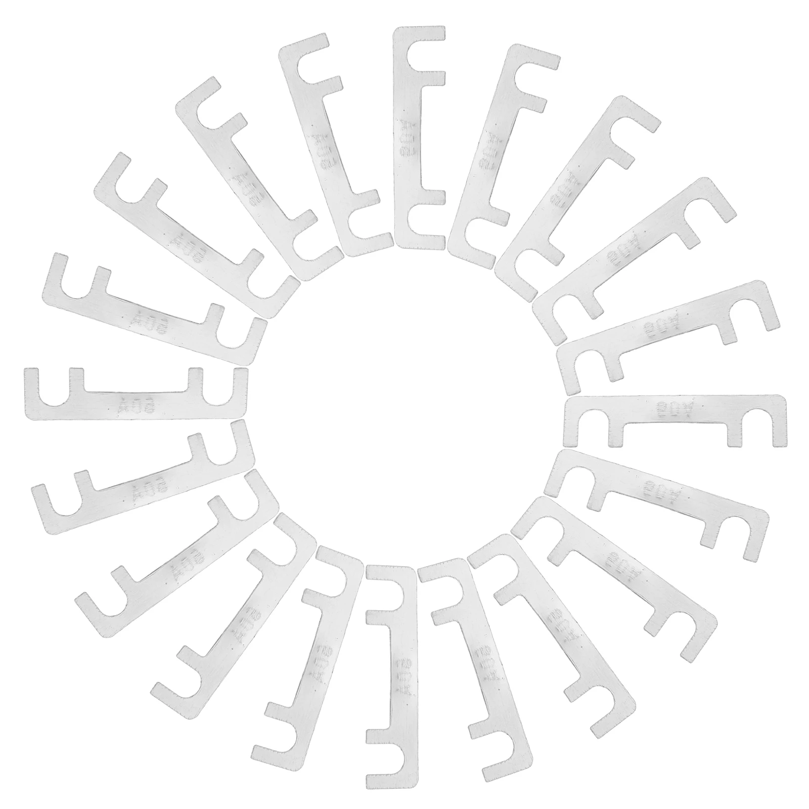 

30 Pcs Car Fuse Flat Plate for Vehicle Replacement Sheet Precision Metal Circuit Protection Wide Application Stable