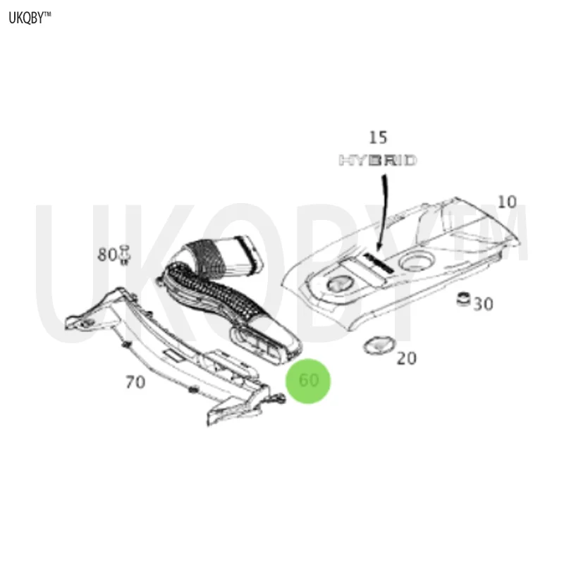 خرطوم سحب الهواء أنبوب سحب الهواء البارد أ 2740901700 أ 2740901000 #2