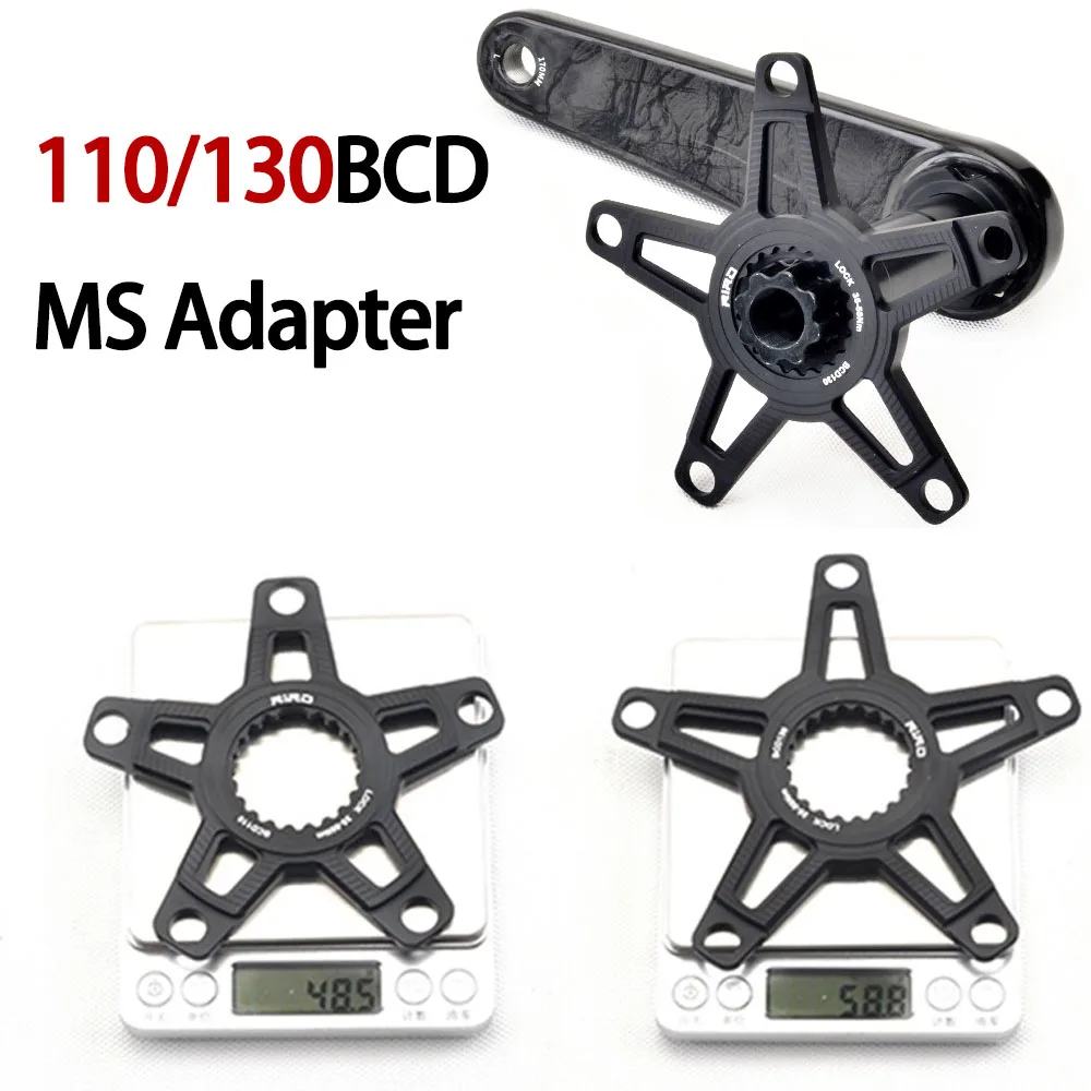 110 130 bcd chainring Adapter spider 4 bolt Converter for Shimano Carbon Crankset MS DIRECT MOUNT 1x 2x chainring