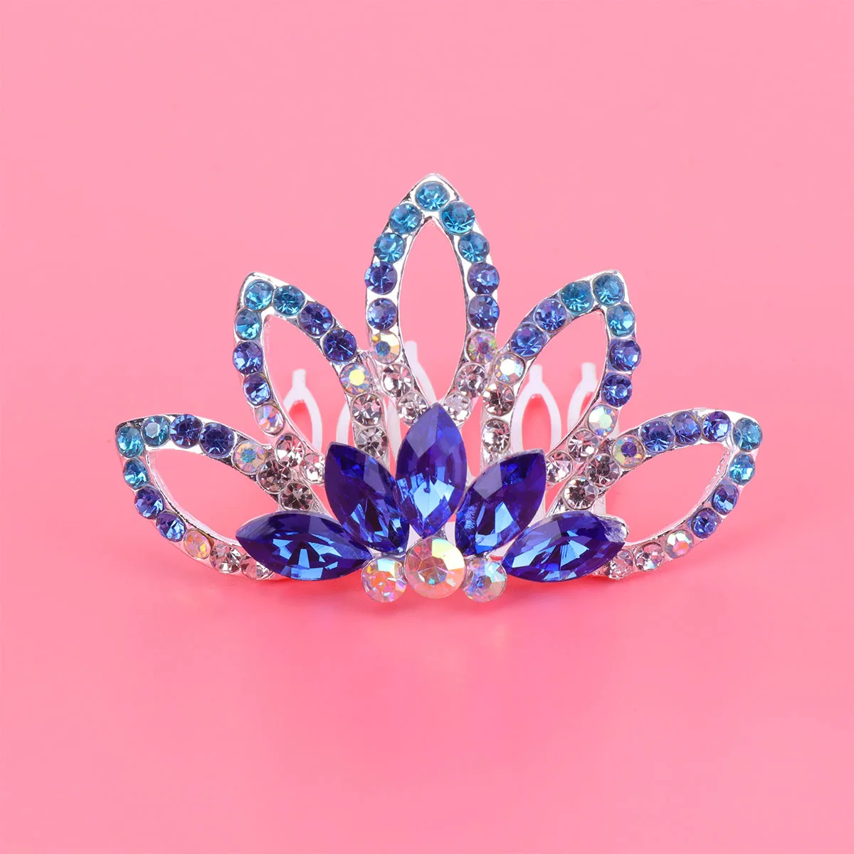 

1pc Crown Comb Bridal Hair Women Wedding Insert Headdress Rhinestone Alloy Handmade Elegant Updo Hairstyle Prom Party Special