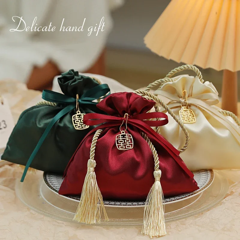 Bolsas de Terciopelo y Seda con Cordón para Regalos, Dulces, Recuerdos de Boda, Bolsas de Embalaje para Invitados, Organizador de Joyas para Fiestas, Bolsas para Chocolates y Dulces