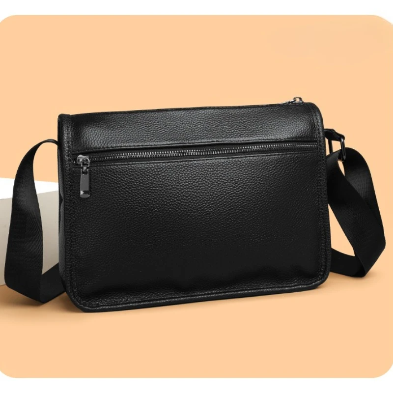 New Stylish Men's Single-shoulder Bag - Large Capacity, Simple Cross-body Bag, Multi-functional Simple Horizontal Messenger Bag