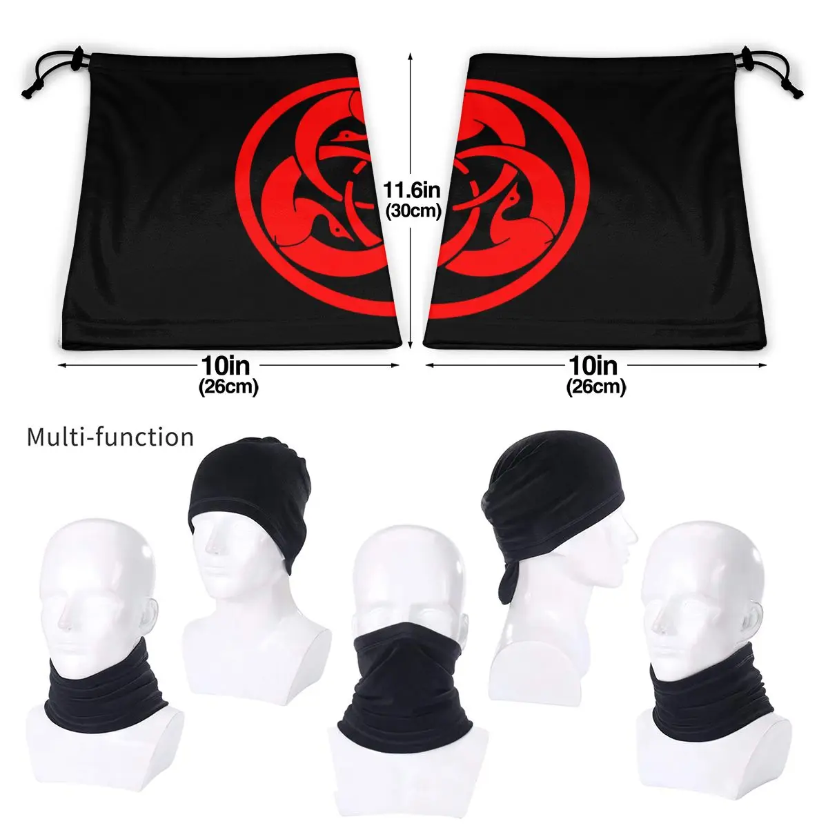 Spookhond De Weg Van De Samurai Hiphop Film Microfiber Nek Gaiter Bandana Sjaal Eenvoudig Half Masker Face Head Wrap