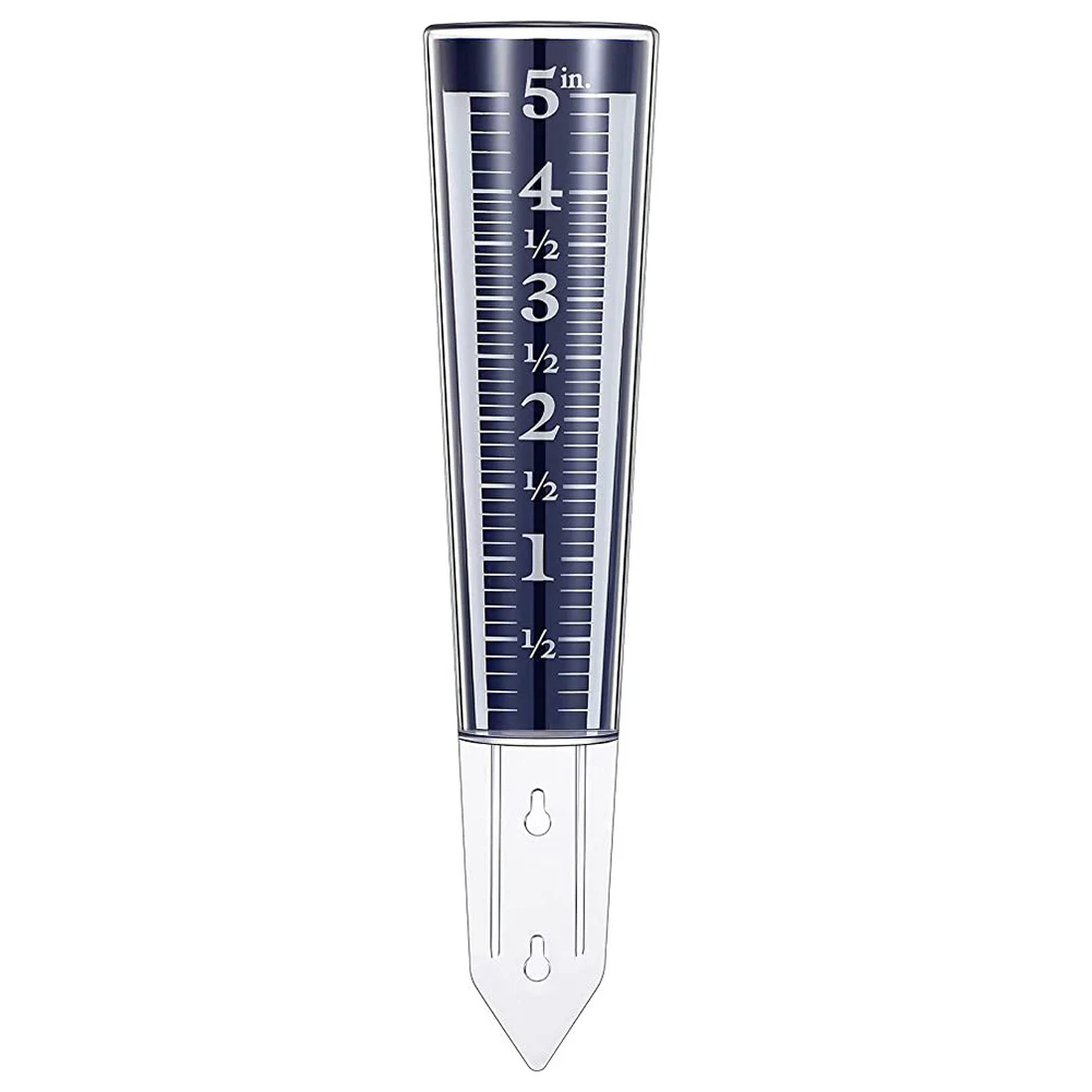 Garden Measuring Device Rainwater Meter Blue Convenient Mounting Options Convenient Mounting Options Readability