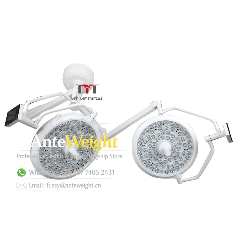 Dual Lamp Head Surgical Light Smart Dimming Control Modern Operating Room Setup