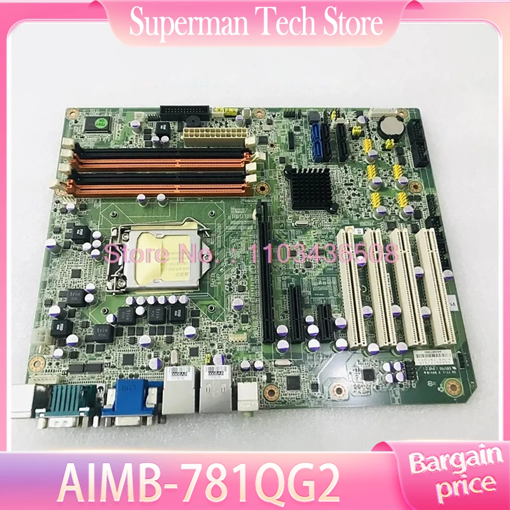 

For Advantech Industrial Dual Network Motherboard AIMB-781QG2 AIMB-781 Rev A1