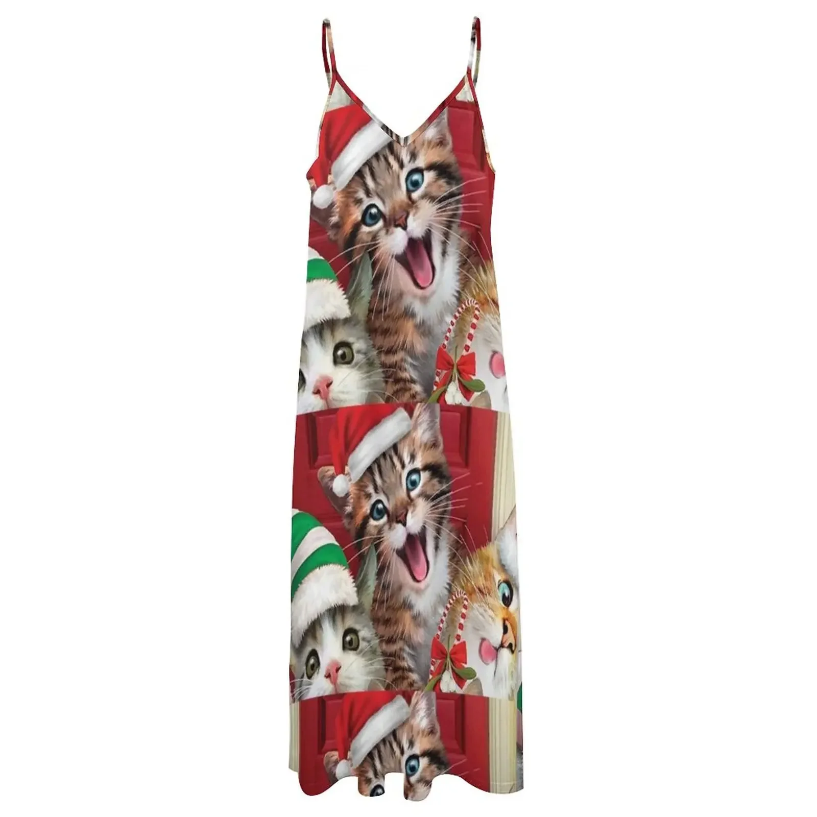 Merry Christmas Kitties. Sleeveless Dress dresses for official occasions dresses summer