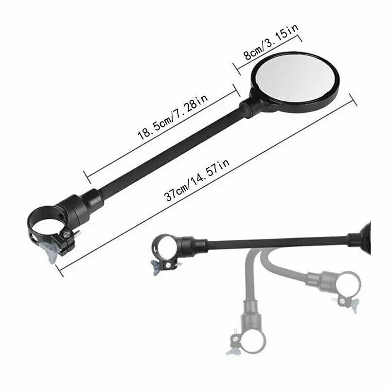 Universal Bike Mirror Side Mirrors Bike Handlebar Rearview Mirror Rotatable Adjustable Wide Angle Rear View Motorcycle Parts