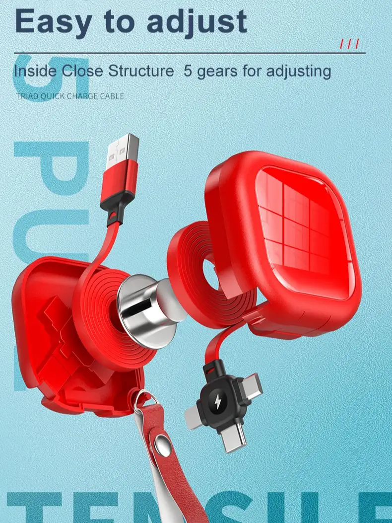 3 في 1 كابل شحن سريع كابل بيانات لمايكرو نوع C كابل شاحن USB سلك لهواوي ممن لهم فيفو شاومي سامسونج كابل بيانات #3