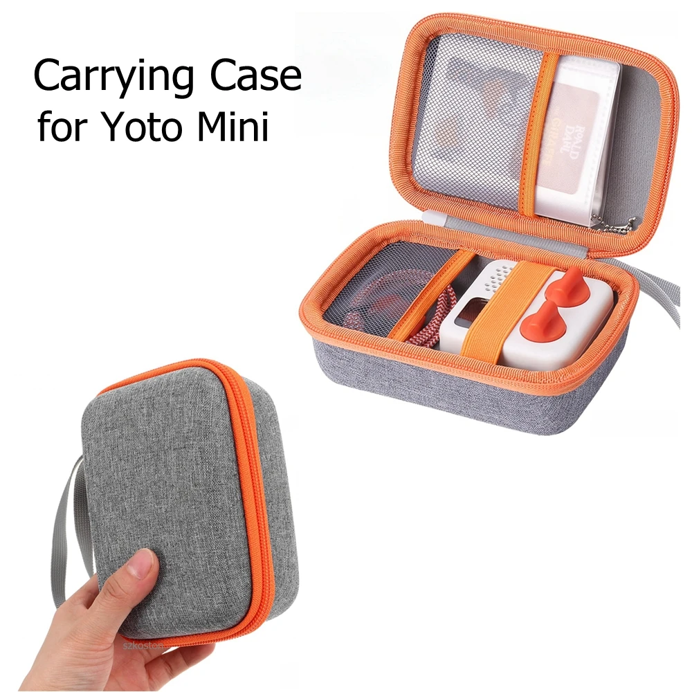 Bolsa de transporte dura para yoto mini player crianças jogadores de música saco de armazenamento para yotomini alto-falante yoto mini titular do cartão escudo