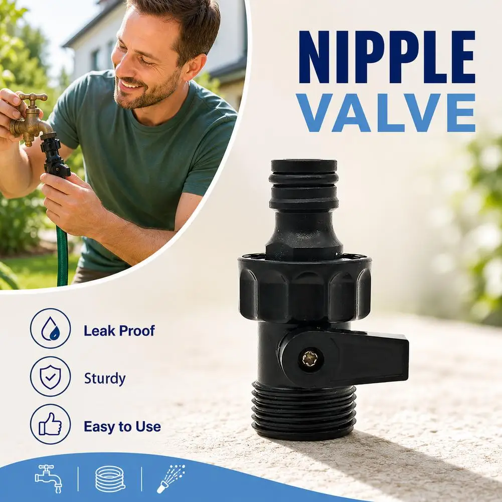 Valve Flower Watering Nozzle Handle Switch Quick Connectors Clamps Fittings Watering Irrigation Tools