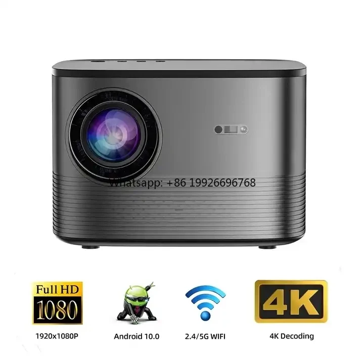 

F18 1080P Android Full Hd 1920 X 1080 Home Theater System Proyector Tv Mini Smart Portable Movie Projector With Wifi manufacture