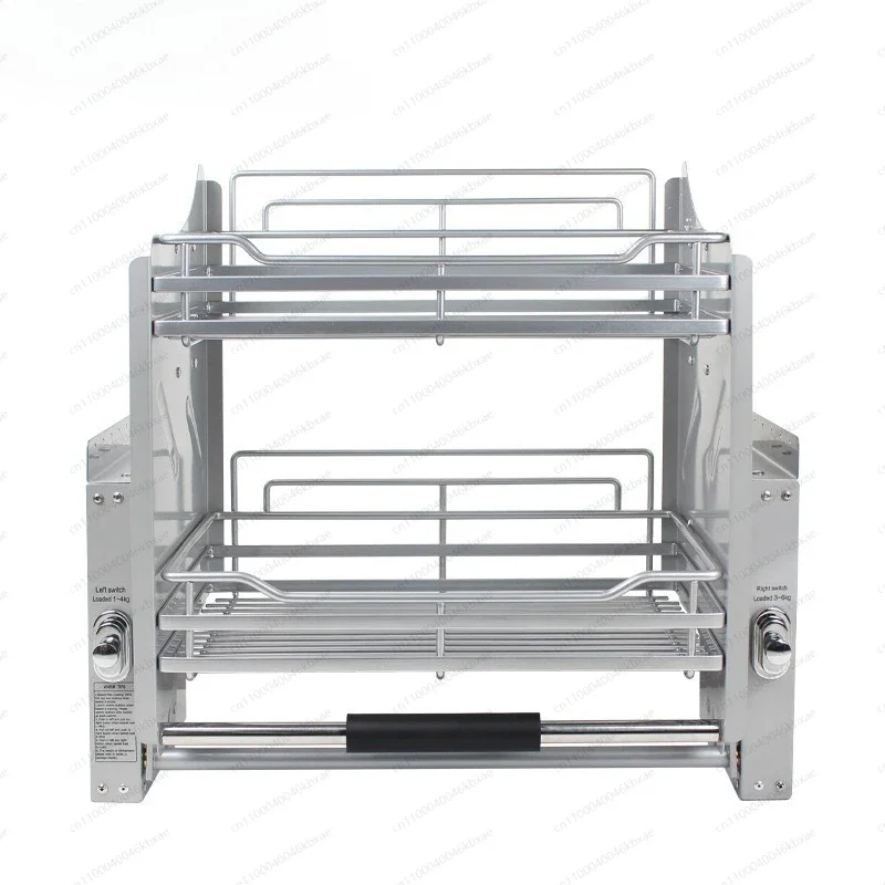 سلة رفع خزانة معلقة، رف تخزين المطبخ منسدل #1