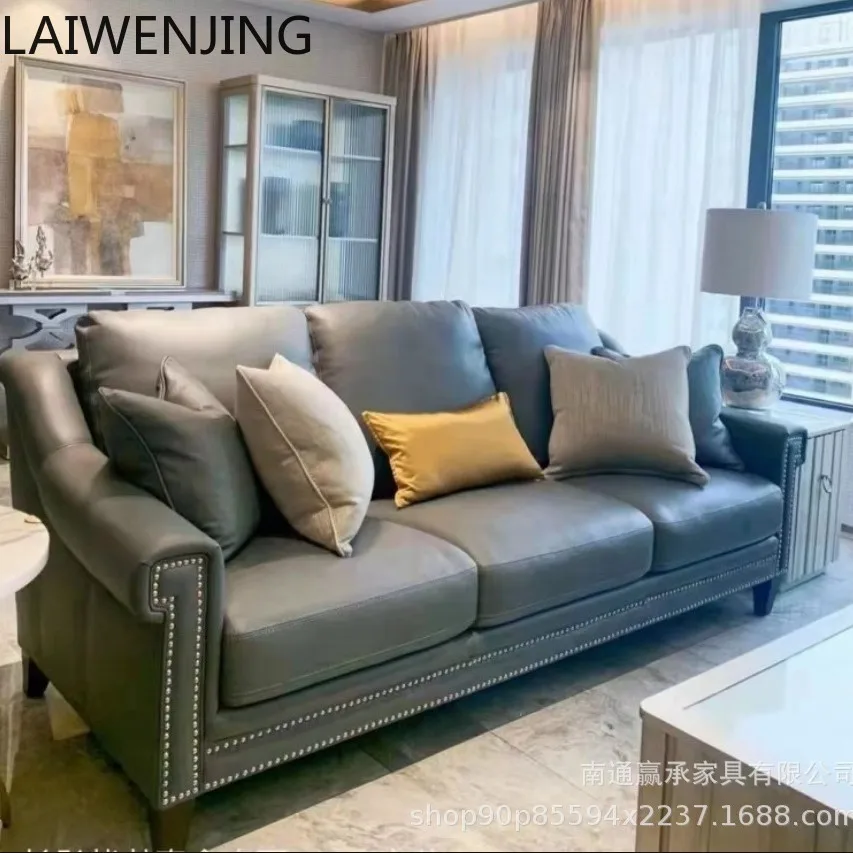 

SGF light luxury cowhide sofa single double sofa simple combination