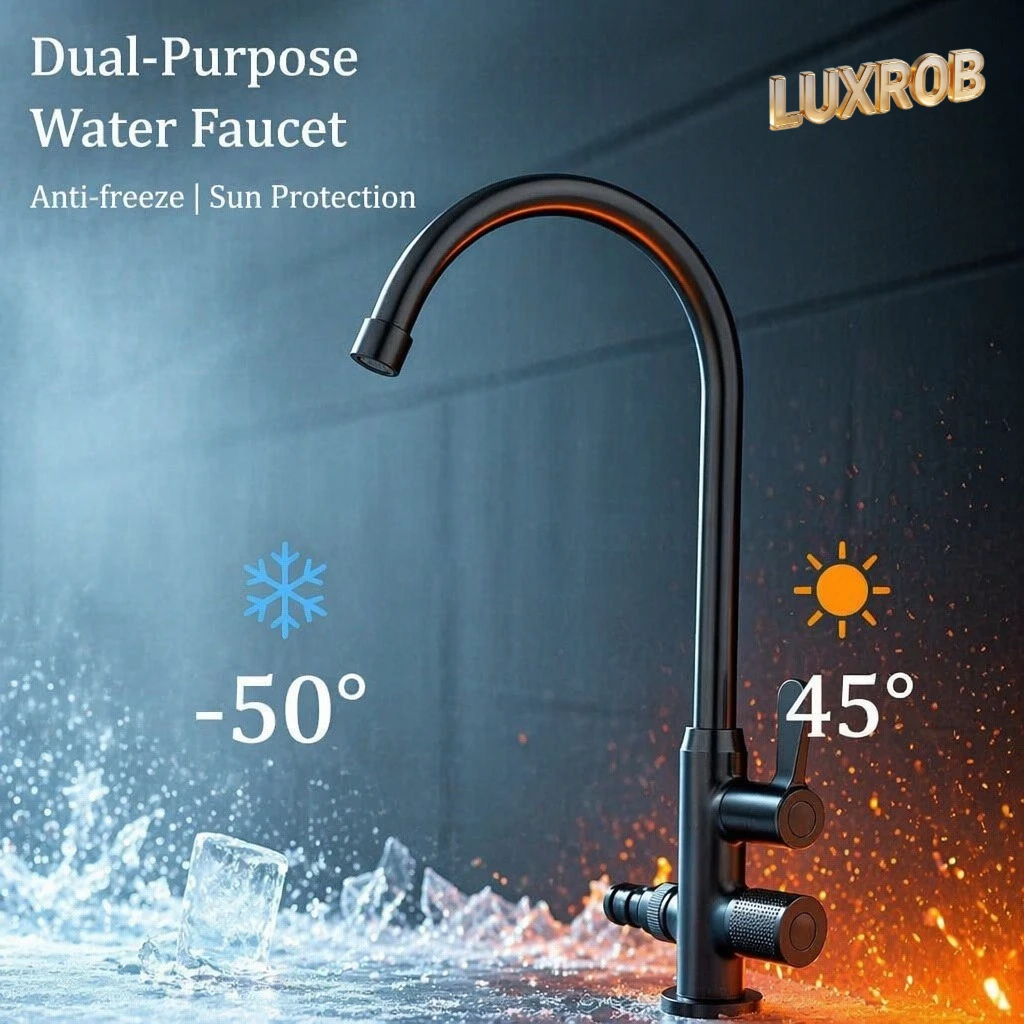 New Arrival Faucet Outdoor Dual-purpose Single Cooling Anti-freezing Car Washing/Irrigation Courtyard /Garden /Balcony /Kitchen