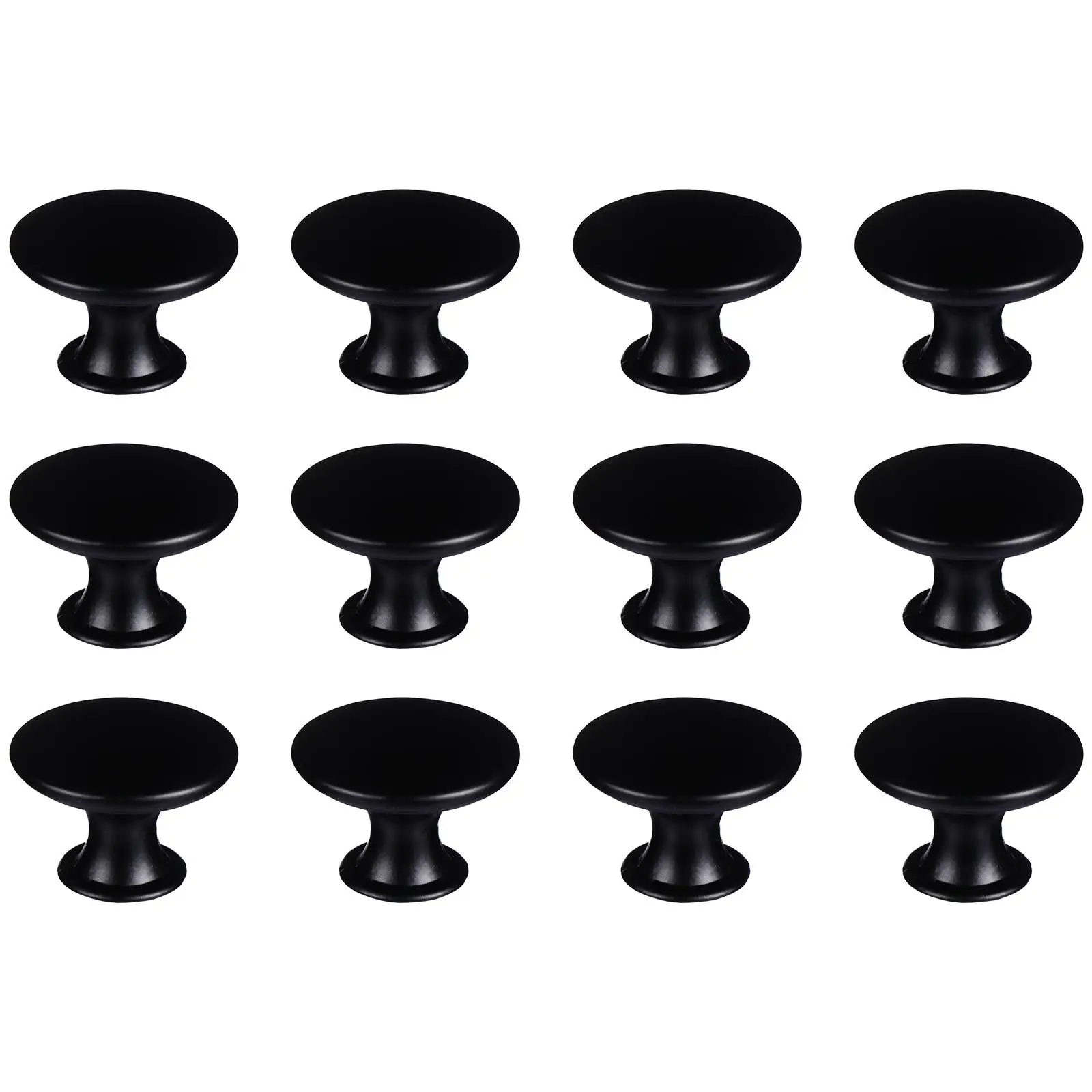 

12 Pcs Round Head Drawer H le Single Hole Cabinet Pull Knob Iron Furniture Accessory Durable AntiRust Elegant Style