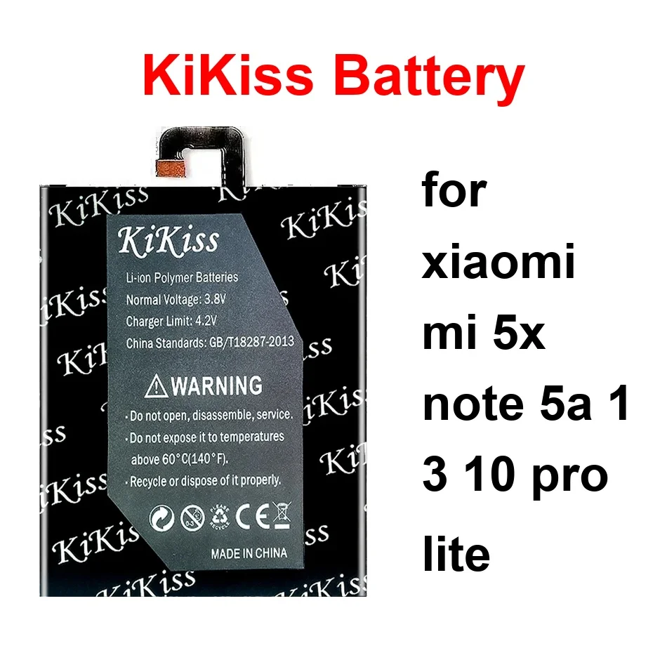 

Mobile Phone Battery Durable BM52 BM21 BM34 4200-5650Mah For Xiaomi MI 5X Note 5A 1 3 10 Pro Lite