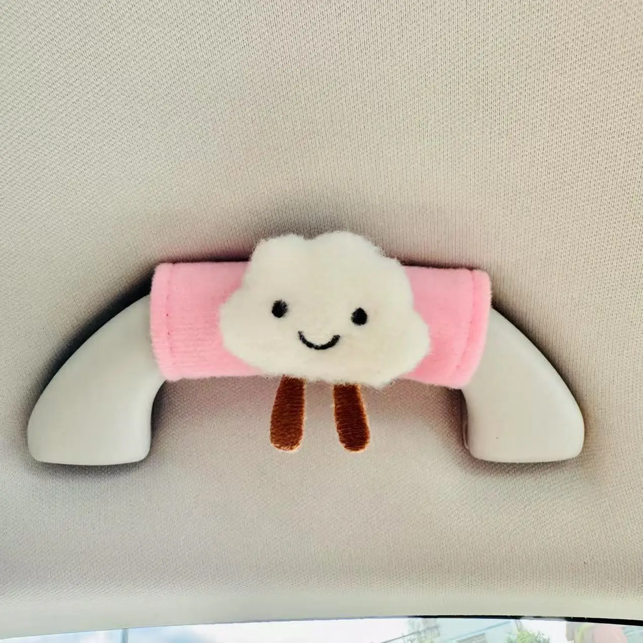 Leuke Cartoon Konijn Panda Autodak Handgreep Cover Universele Alle Seizoenen Auto-interieur Armsteunbeschermer Auto Decor Accessoires