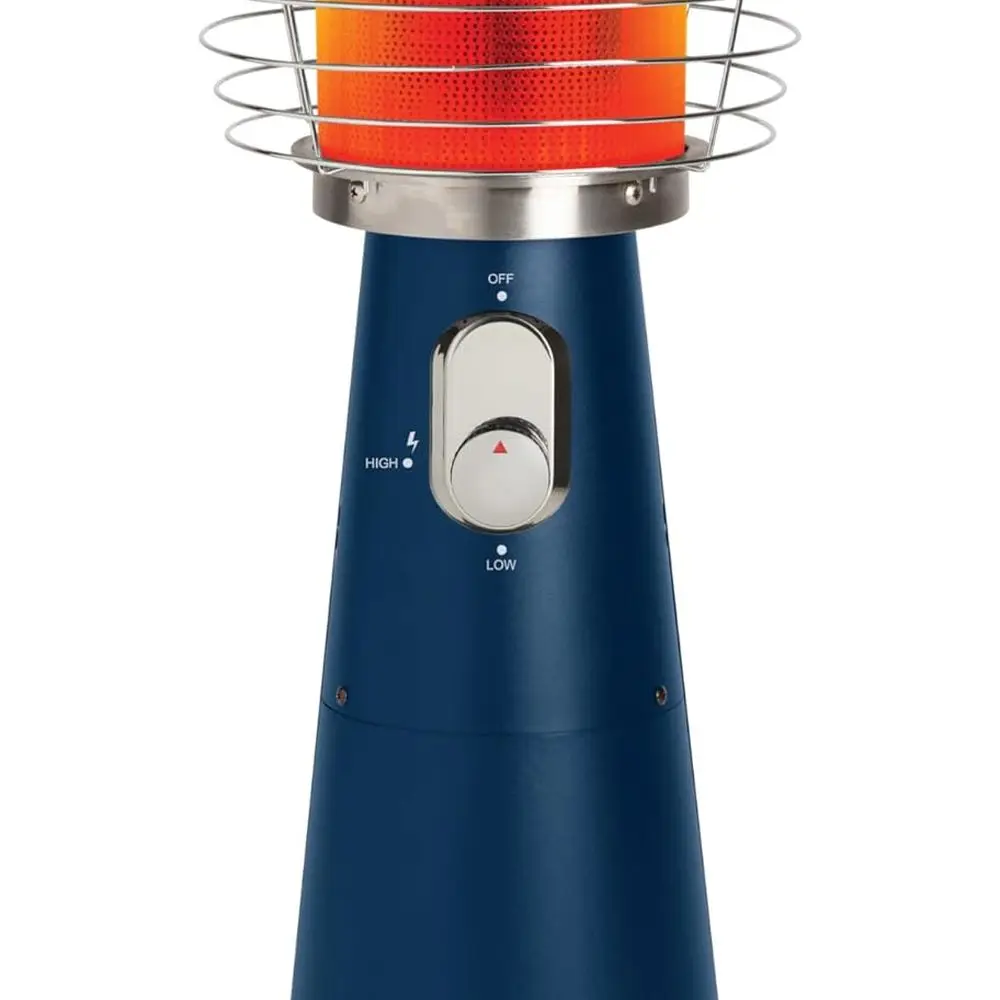 

Portable Outdoor Propane Patio Heater, 11,000 BTU with Safety Tilt Switch, Adjustable Heat, Screen Guard, 30 sq. ft. Heat Covera