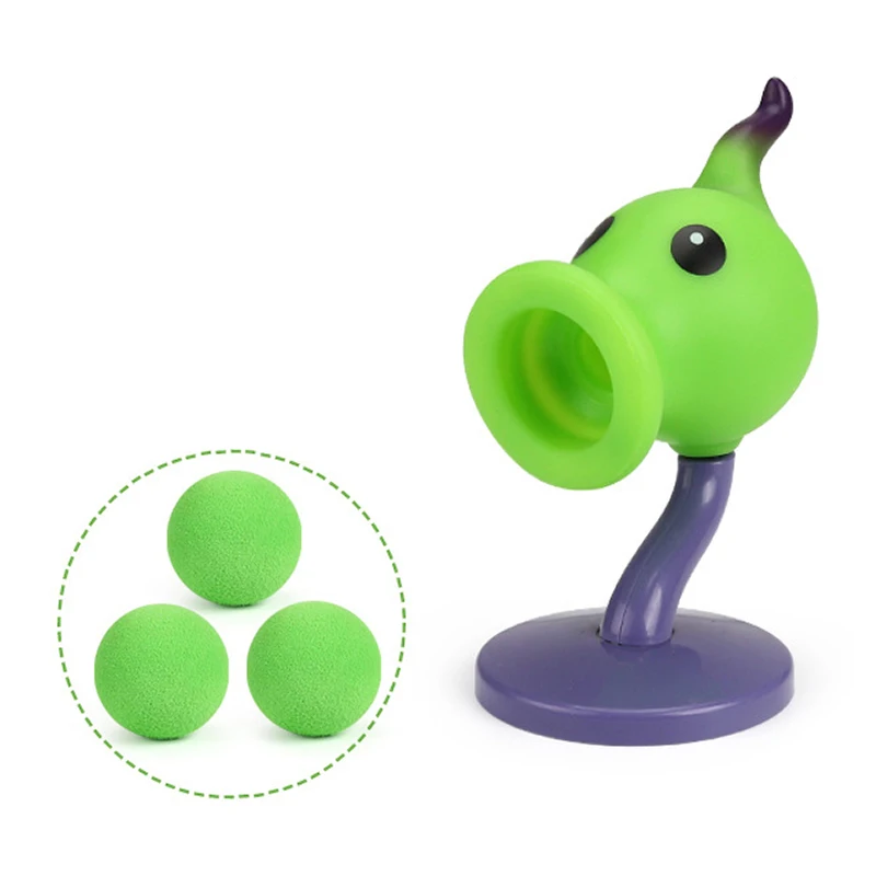 Plants Vs Zombies Game Soft Glue Peashooter Gatling Pea Shooter girasole Action Figure Model Dolls Shooting Toys regali di compleanno