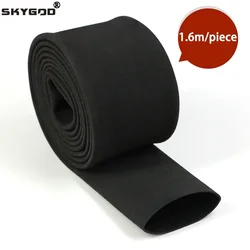 1.6m/Piece Solid Color Non Slip Heat Shrink Tube Anti-slip Insulation Sleeve 20/22/25/28/30/35/40mm Waterproof Fishing Rod Wrap