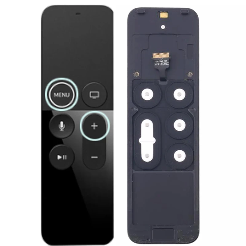 Cubierta de Panel de Control Remoto para TV HD 4ta Gen A1513 TV5 4K 5ta Gen A1962 1ra Gen Siri Remote, Repuesto de Botón Interno Flexible