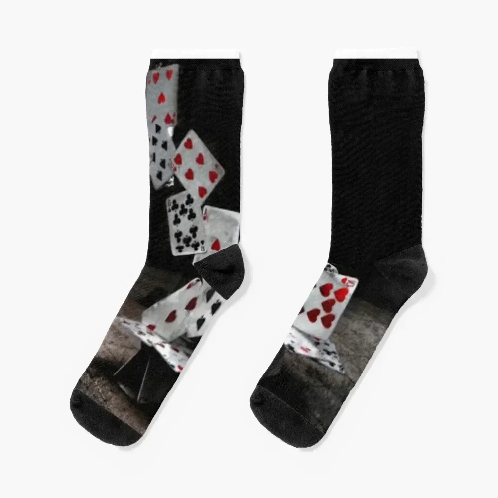 

House Of Cards Magic Socks colored gifts heated Socks Woman Men's
