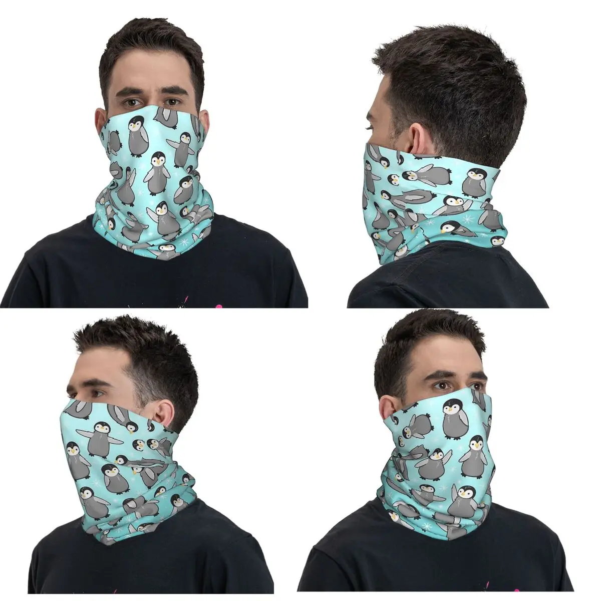 Penguin Chicks Bandana Neck Gaiter Printed Mask Scarf Multifunction Balaclava Riding For Men Women Adult Windproof