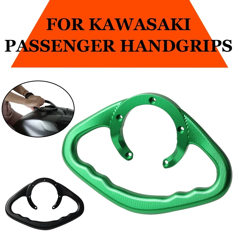 For KAWASAKI Z800 Z1000 ER-6N ER-6F Z1000SX ZX-6R 636 ZX-10R ZZR1400 GT1400 Passenger Handle Gas Fuel Tank Armrest Handgrips