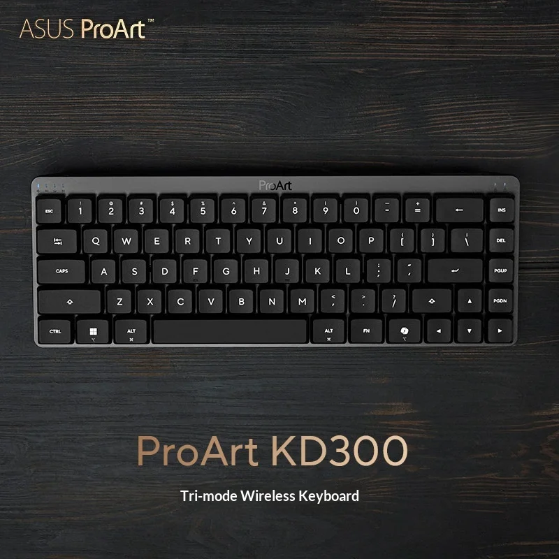New ASUS ProArt KD300 Tri-Mode Wireless RX LP Low Profile Optical Axis Keyboard 65% Layout
