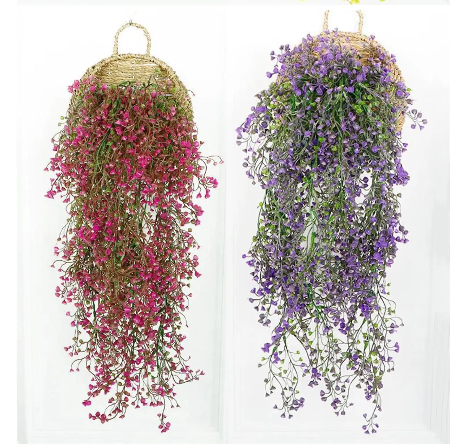 80 cm (31,5 Zoll) künstliche Admiralitätsweide, Wandbehang, Blumenrebe, künstlicher Kranz, gefälschte Girlande, Blattratten, Hausgarten, Balkon, Dekoration – Detail 3