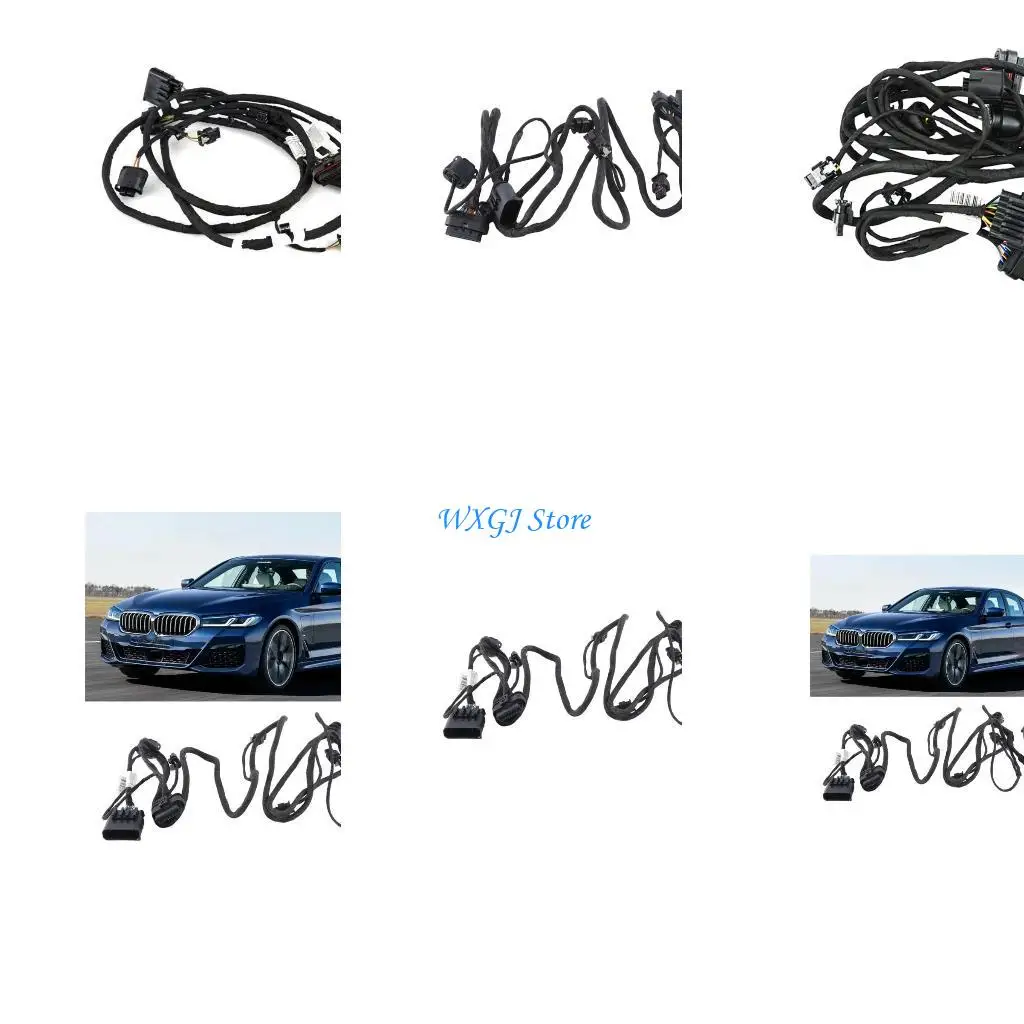 

37JE Reliable Auto Front Bumper Line Speed Tucked Wiring Harness Parking Assist Sensors PDC Cable Compatible for 61129863966