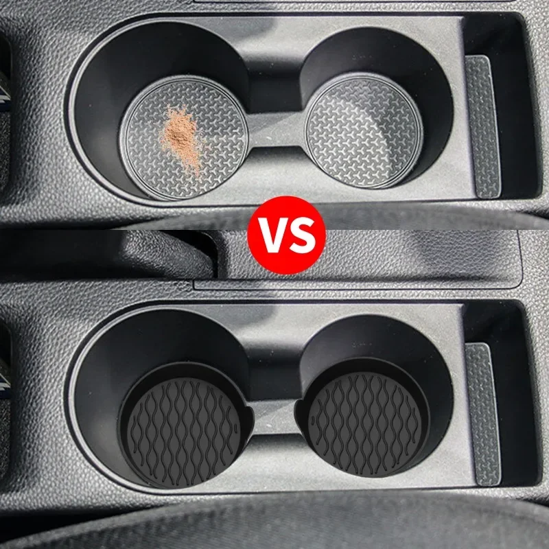 Coaster de carro antiderrapante tapete de silicone para copo de água do carro auto interior anti-deslizamento copo almofada titular da bebida