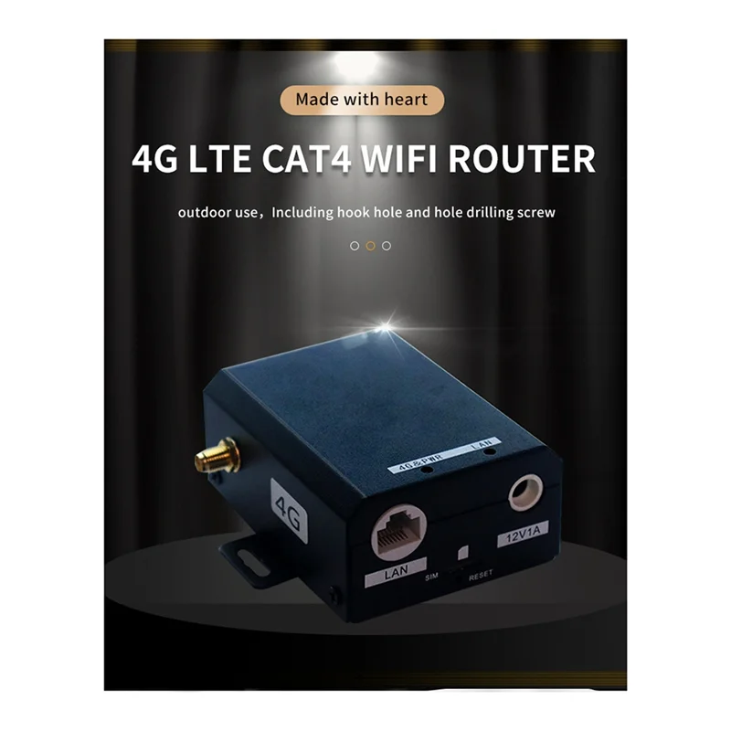 AD41-H927 جهاز توجيه 4G من الدرجة الصناعية 150 ميجابت في الثانية 4G LTE CAT4 جهاز توجيه بطاقة SIM مع هوائي خارجي يدعم 16 مستخدمًا واي فايًا في الاتحاد الأوروبي