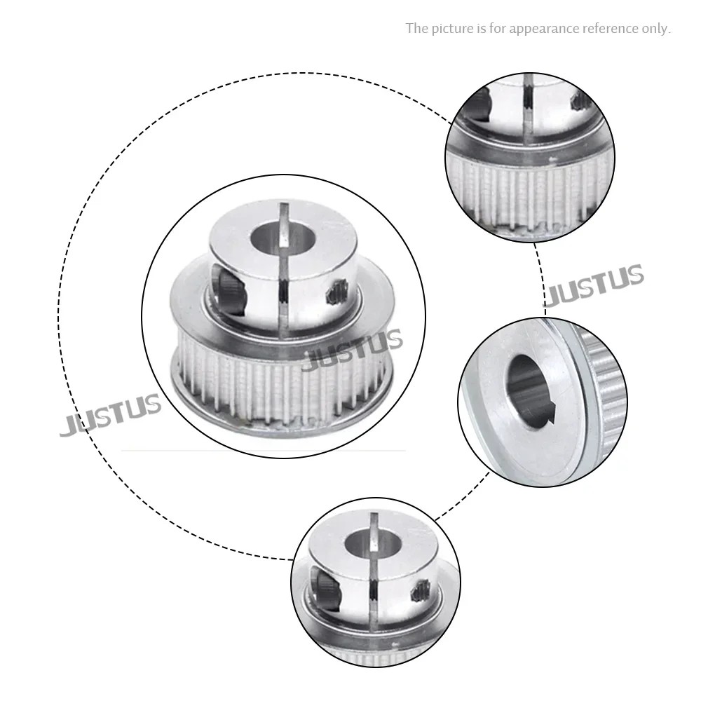 32T/34T/36T/38 dientes HTD 5M BF tipo de sujeción ruedas síncronas diámetro 8-16mm para ancho de correa 10/15/20mm accesorios de impresora 3D