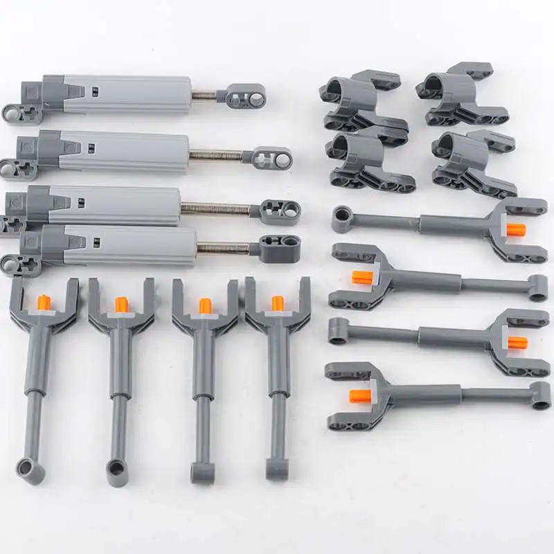 MOC Technical Parts Bulk Pack Suspension Shock Drive Steering Panel Cross Axle Beam Pin Connector Track Wheel Push Rod Gear