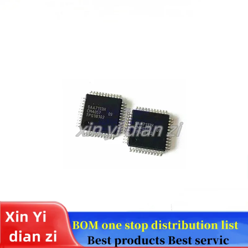 2pcs/lot SAA7113H SAA7113 QFP44 Video Processor ic chips in stock