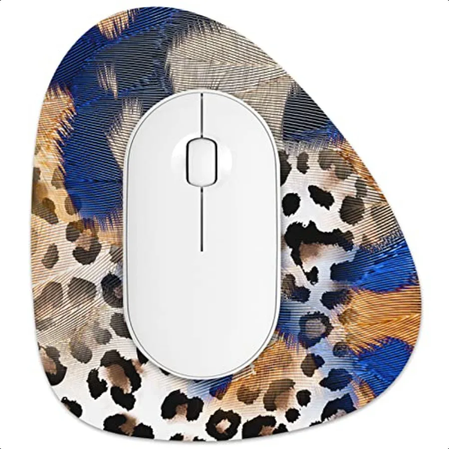 Small Mouse Pad 6 x 7 Inch Irregular Mini Mouse Pad with NonSlip Rubber Base Waterproof Compact Mouse Mat for Laptop Computer W