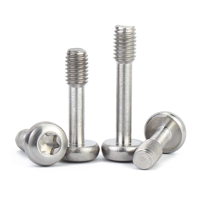 Vis de fixation Torx à six lobes en acier inoxydable 304 A2 à tête cylindrique M3 M4 M5 M6 M8, vis anti-chute à moitié filetées