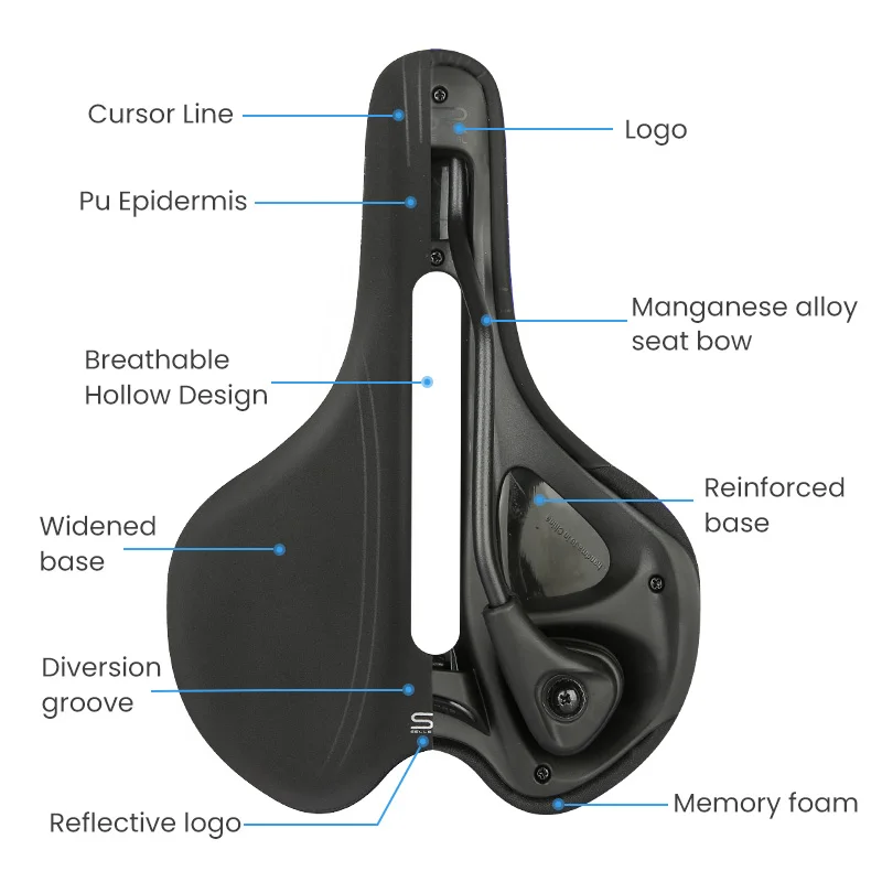 SELLE ROYAL Road Bike Racing Seat Hollow Breathable Shockproof Ergonomics Cycling Bicycle Saddle Cushion Sillin Bicicleta