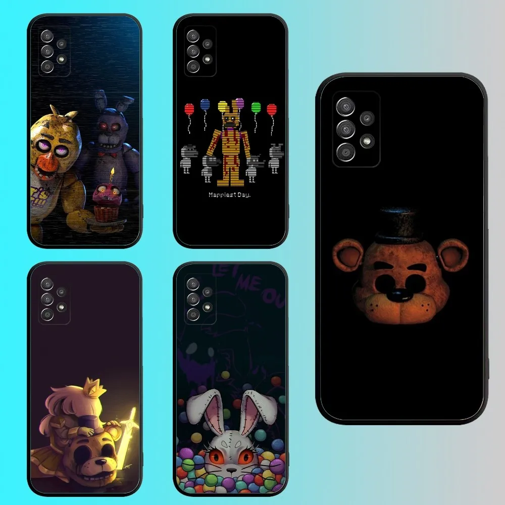 Fnaf Five-nights-At-Freddys Phone Case For Samsung S 25,24,21,22,23,30,20,Ultra,Plus,Fe,Lite,Note,10,9,5G Black Soft