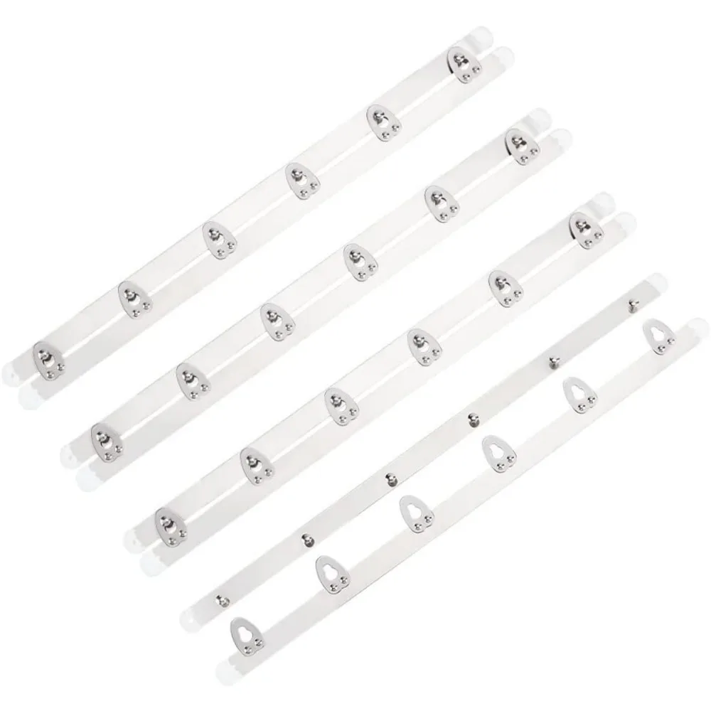 

4 пары корсетов из нержавеющей стали 201, 12 дюймов, цветной пружинный корсет из нержавеющей стали с 6 крючками и набором для изготовления