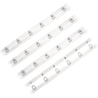 4 Pairs 201 Stainless Steel Corset Busk Steel Boning 12inch Stainless Steel Color Spring Corset Busks with 6 Hook & Making Kit