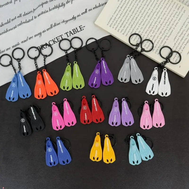 Diving Fin Keychain Ocean Theme Pendant For Backpack Bag Decoration Diver Gift Accessory view 5