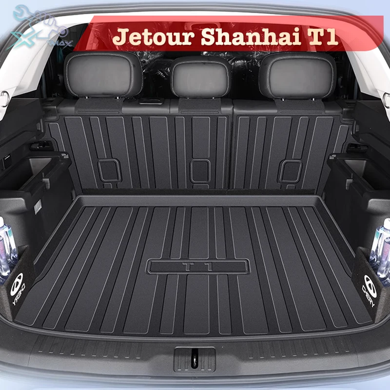 

For Jetour Shanhai T1 2024 TPE Custom Fit Car Trunk Mat All Season Black Cargo Mat 3D Shaped Laser Measured Trunk Liners